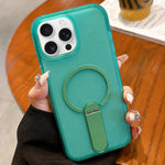 Custodia magnetica per telefono in TPU satinato con supporto, For iPhone 15, For iPhone 14 / 13, For iPhone 14 Pro Max, For iPhone 13 Pro Max