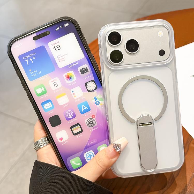 Custodia magnetica per telefono in TPU satinato con supporto, For iPhone 15, For iPhone 14 / 13, For iPhone 14 Pro Max, For iPhone 13 Pro Max