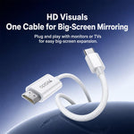 Cavo adattatore Yesido HM18 da Type-C a HDMI 1080P per HDTV, lunghezza: 1,8 m, HM18