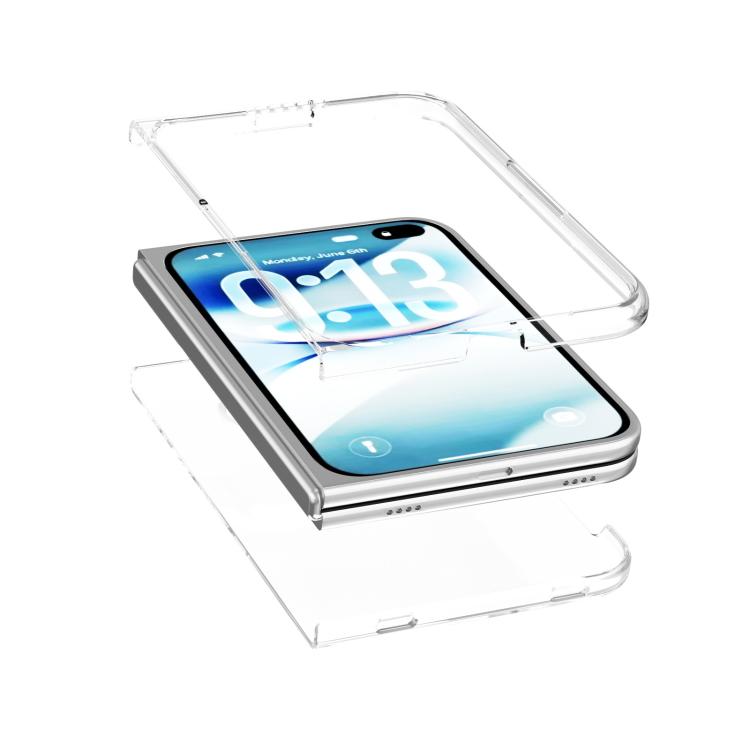 Custodia per telefono in PC trasparente ABEEL, For iPhone Fold