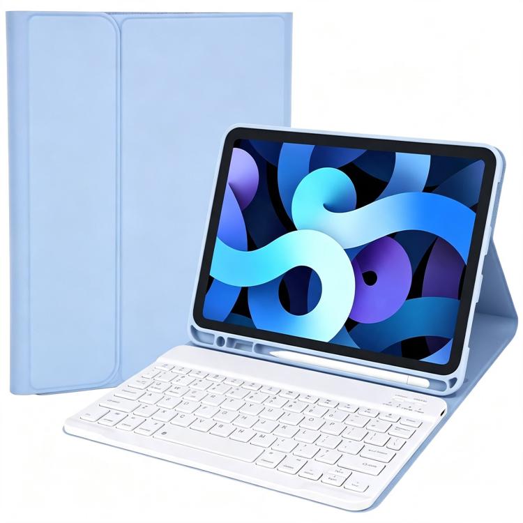 Custodia in pelle tinta unita per tablet smart con tastiera Bluetooth rimovibile., For iPad 2025 / 2022, For iPad Air 10.9 2020 / 2022