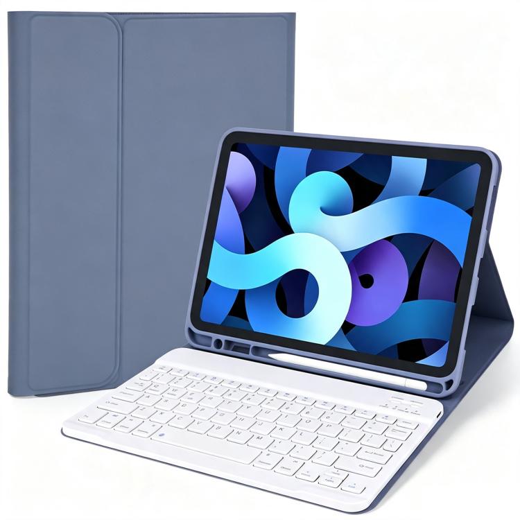 Custodia in pelle tinta unita per tablet smart con tastiera Bluetooth rimovibile., For iPad Pro 11 2022 / 2021 / 2020, For iPad 10.2 2021 / 2020 / 2019