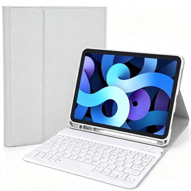 Custodia in pelle tinta unita per tablet smart con tastiera Bluetooth rimovibile., For iPad Pro 11 2022 / 2021 / 2020, For iPad 10.2 2021 / 2020 / 2019