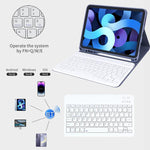 Custodia in pelle per tablet Smart con glitter e tastiera Bluetooth rimovibile., For iPad 2025 / 2022, For iPad Air 10.9 2020 / 2022, For iPad Pro 11 2022 / 2021 / 2020, For iPad 10.2 2021 / 2020 / 2019, For iPad 9.7 2017 / 2018 / Air 2 / Air