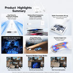 Adattatore audio/video ad alta definizione Yesido HM20 da 8 pin a HDMI, Type-C 1080p 60Hz, HM20