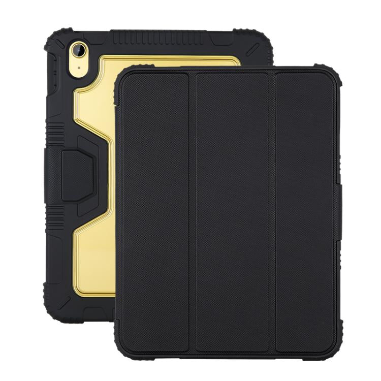 Custodia per tablet in pelle trasparente a tre ante in PC., For iPad 2025 / 2022