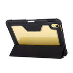 Custodia per tablet in pelle trasparente a tre ante in PC., For iPad 2025 / 2022
