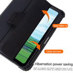 Custodia per tablet in pelle trasparente a tre ante in PC., For iPad 2025 / 2022