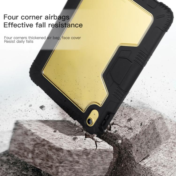 Custodia per tablet in pelle trasparente a tre ante in PC., For iPad 2025 / 2022