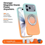Custodia per telefono con supporto girevole a 360 gradi e finitura effetto pelle fantasma., For iPhone 17 Pro Max, For iPhone 17 Pro, For iPhone 17, For iPhone Air, For iPhone 16 Pro Max, For iPhone 16 Pro