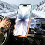 Custodia per telefono con supporto girevole a 360 gradi e finitura effetto pelle fantasma., For iPhone 17 Pro Max, For iPhone 17 Pro, For iPhone 17, For iPhone Air, For iPhone 16 Pro Max, For iPhone 16 Pro