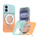 Custodia per telefono con supporto girevole a 360 gradi e finitura effetto pelle fantasma., For iPhone 17 Pro Max, For iPhone 17 Pro, For iPhone 17, For iPhone Air, For iPhone 16 Pro Max, For iPhone 16 Pro