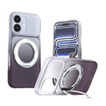 Custodia per telefono con supporto girevole a 360 gradi e finitura effetto pelle fantasma., For iPhone 17 Pro Max, For iPhone 17 Pro, For iPhone 17, For iPhone Air, For iPhone 16 Pro Max, For iPhone 16 Pro