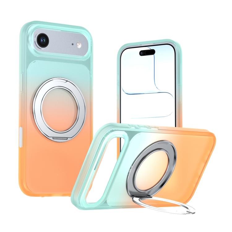 Custodia per telefono con supporto girevole a 360 gradi e finitura effetto pelle fantasma., For iPhone 17 Pro Max, For iPhone 17 Pro, For iPhone 17, For iPhone Air, For iPhone 16 Pro Max, For iPhone 16 Pro