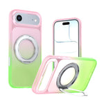Custodia per telefono con supporto girevole a 360 gradi e finitura effetto pelle fantasma., For iPhone 17 Pro Max, For iPhone 17 Pro, For iPhone 17, For iPhone Air, For iPhone 16 Pro Max, For iPhone 16 Pro