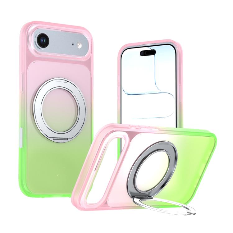 Custodia per telefono con supporto girevole a 360 gradi e finitura effetto pelle fantasma., For iPhone 17 Pro Max, For iPhone 17 Pro, For iPhone 17, For iPhone Air, For iPhone 16 Pro Max, For iPhone 16 Pro