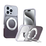 Custodia per telefono con supporto girevole a 360 gradi e finitura effetto pelle fantasma., For iPhone 17 Pro Max, For iPhone 17 Pro, For iPhone 17, For iPhone Air, For iPhone 16 Pro Max, For iPhone 16 Pro