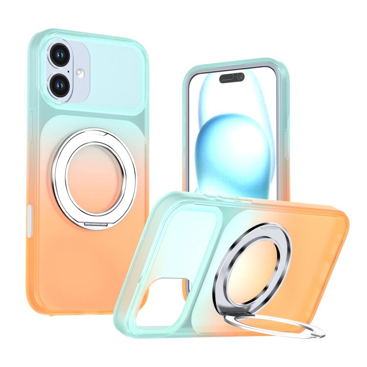 Custodia per telefono con supporto girevole a 360 gradi e finitura effetto pelle fantasma., For iPhone 16 Plus, For iPhone 16, For iPhone 15 Pro Max, For iPhone 15 Pro, For iPhone 15 Plus / 14 Plus, For iPhone 15