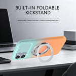 Custodia per telefono con supporto girevole a 360 gradi e finitura effetto pelle fantasma., For iPhone 16 Plus, For iPhone 16, For iPhone 15 Pro Max, For iPhone 15 Pro, For iPhone 15 Plus / 14 Plus, For iPhone 15