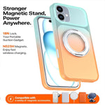 Custodia per telefono con supporto girevole a 360 gradi e finitura effetto pelle fantasma., For iPhone 16 Plus, For iPhone 16, For iPhone 15 Pro Max, For iPhone 15 Pro, For iPhone 15 Plus / 14 Plus, For iPhone 15