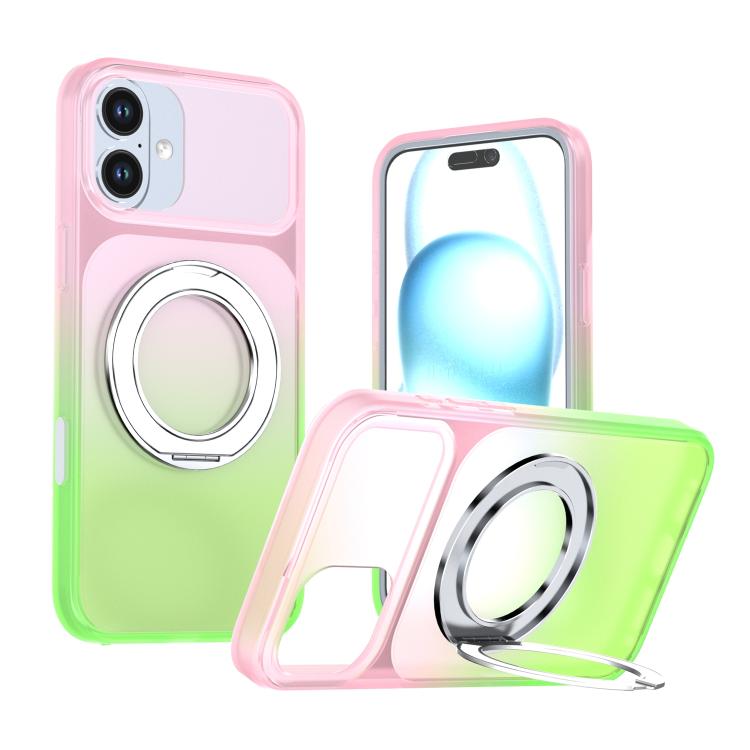 Custodia per telefono con supporto girevole a 360 gradi e finitura effetto pelle fantasma., For iPhone 16 Plus, For iPhone 16, For iPhone 15 Pro Max, For iPhone 15 Pro, For iPhone 15 Plus / 14 Plus, For iPhone 15