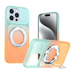 Custodia per telefono con supporto girevole a 360 gradi e finitura effetto pelle fantasma., For iPhone 16 Plus, For iPhone 16, For iPhone 15 Pro Max, For iPhone 15 Pro, For iPhone 15 Plus / 14 Plus, For iPhone 15