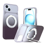 Custodia per telefono con supporto girevole a 360 gradi e finitura effetto pelle fantasma., For iPhone 16 Plus, For iPhone 16, For iPhone 15 Pro Max, For iPhone 15 Pro, For iPhone 15 Plus / 14 Plus, For iPhone 15