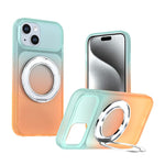 Custodia per telefono con supporto girevole a 360 gradi e finitura effetto pelle fantasma., For iPhone 16 Plus, For iPhone 16, For iPhone 15 Pro Max, For iPhone 15 Pro, For iPhone 15 Plus / 14 Plus, For iPhone 15