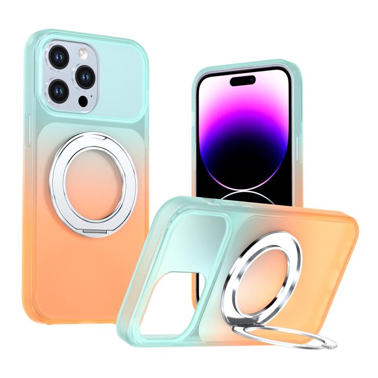 Custodia per telefono con supporto girevole a 360 gradi e finitura effetto pelle fantasma., For iPhone 14 / 13, For iPhone 14 Pro, For iPhone 14 Pro Max, For iPhone 13 Pro Max, For iPhone 13 Pro, For iPhone 12 / 12 Pro