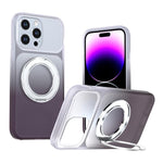 Custodia per telefono con supporto girevole a 360 gradi e finitura effetto pelle fantasma., For iPhone 14 / 13, For iPhone 14 Pro, For iPhone 14 Pro Max, For iPhone 13 Pro Max, For iPhone 13 Pro, For iPhone 12 / 12 Pro