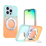 Custodia per telefono con supporto girevole a 360 gradi e finitura effetto pelle fantasma., For iPhone 14 / 13, For iPhone 14 Pro, For iPhone 14 Pro Max, For iPhone 13 Pro Max, For iPhone 13 Pro, For iPhone 12 / 12 Pro