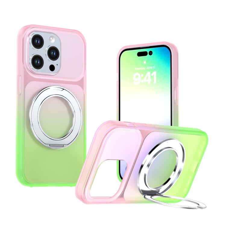 Custodia per telefono con supporto girevole a 360 gradi e finitura effetto pelle fantasma., For iPhone 14 / 13, For iPhone 14 Pro, For iPhone 14 Pro Max, For iPhone 13 Pro Max, For iPhone 13 Pro, For iPhone 12 / 12 Pro