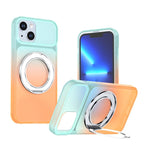 Custodia per telefono con supporto girevole a 360 gradi e finitura effetto pelle fantasma., For iPhone 14 / 13, For iPhone 14 Pro, For iPhone 14 Pro Max, For iPhone 13 Pro Max, For iPhone 13 Pro, For iPhone 12 / 12 Pro