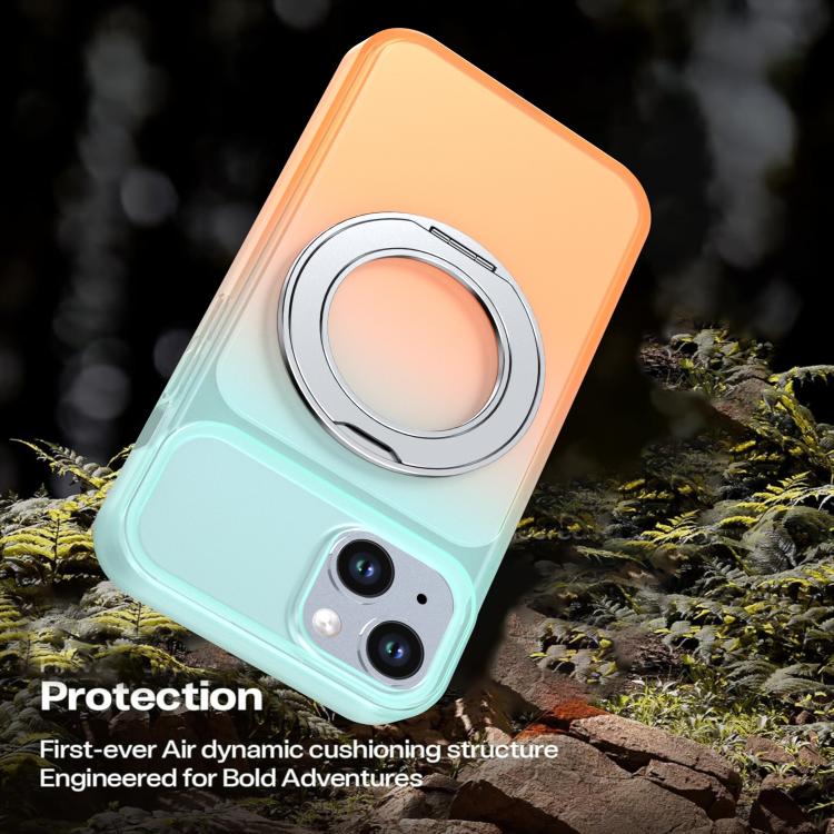 Custodia per telefono con supporto girevole a 360 gradi e finitura effetto pelle fantasma., For iPhone 14 / 13, For iPhone 14 Pro, For iPhone 14 Pro Max, For iPhone 13 Pro Max, For iPhone 13 Pro, For iPhone 12 / 12 Pro