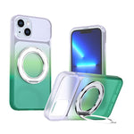 Custodia per telefono con supporto girevole a 360 gradi e finitura effetto pelle fantasma., For iPhone 14 / 13, For iPhone 14 Pro, For iPhone 14 Pro Max, For iPhone 13 Pro Max, For iPhone 13 Pro, For iPhone 12 / 12 Pro
