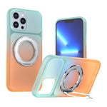 Custodia per telefono con supporto girevole a 360 gradi e finitura effetto pelle fantasma., For iPhone 14 / 13, For iPhone 14 Pro, For iPhone 14 Pro Max, For iPhone 13 Pro Max, For iPhone 13 Pro, For iPhone 12 / 12 Pro