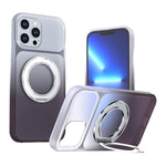 Custodia per telefono con supporto girevole a 360 gradi e finitura effetto pelle fantasma., For iPhone 14 / 13, For iPhone 14 Pro, For iPhone 14 Pro Max, For iPhone 13 Pro Max, For iPhone 13 Pro, For iPhone 12 / 12 Pro