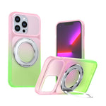 Custodia per telefono con supporto girevole a 360 gradi e finitura effetto pelle fantasma., For iPhone 14 / 13, For iPhone 14 Pro, For iPhone 14 Pro Max, For iPhone 13 Pro Max, For iPhone 13 Pro, For iPhone 12 / 12 Pro