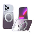 Custodia per telefono con supporto girevole a 360 gradi e finitura effetto pelle fantasma., For iPhone 14 / 13, For iPhone 14 Pro, For iPhone 14 Pro Max, For iPhone 13 Pro Max, For iPhone 13 Pro, For iPhone 12 / 12 Pro