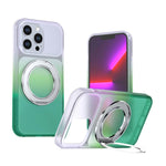 Custodia per telefono con supporto girevole a 360 gradi e finitura effetto pelle fantasma., For iPhone 14 / 13, For iPhone 14 Pro, For iPhone 14 Pro Max, For iPhone 13 Pro Max, For iPhone 13 Pro, For iPhone 12 / 12 Pro