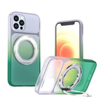 Custodia per telefono con supporto girevole a 360 gradi e finitura effetto pelle fantasma., For iPhone 14 / 13, For iPhone 14 Pro, For iPhone 14 Pro Max, For iPhone 13 Pro Max, For iPhone 13 Pro, For iPhone 12 / 12 Pro