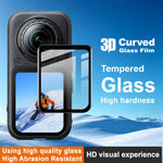 Pellicola in vetro temperato curvo 3D per action camera Imak, For Insta360 X6, For Insta360 X5