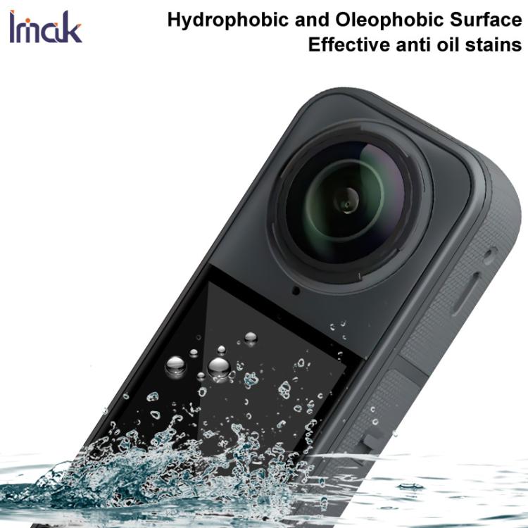 Pellicola in vetro temperato curvo 3D per action camera Imak, For Insta360 X6, For Insta360 X5