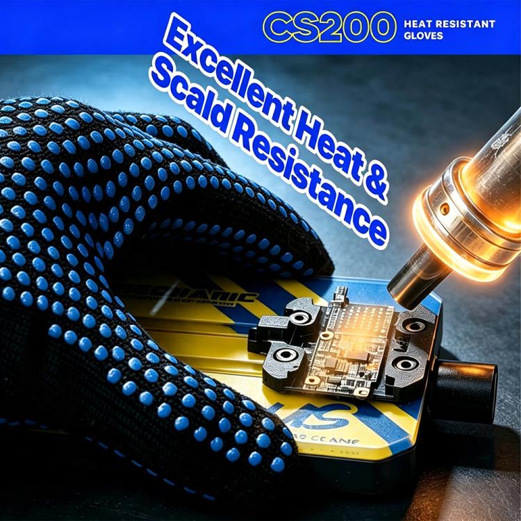 Guanti antiscivolo MECHANIC CS200 resistenti all'usura, traspiranti, resistenti alle alte temperature e ad assorbimento del sudore.