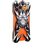Custodia per telefono cava in lega di alluminio con design Mecha e supporto girevole., For iPhone 17 Pro Max, For iPhone 16 Pro Max, For iPhone 15 Pro Max, For iPhone 14 Pro Max