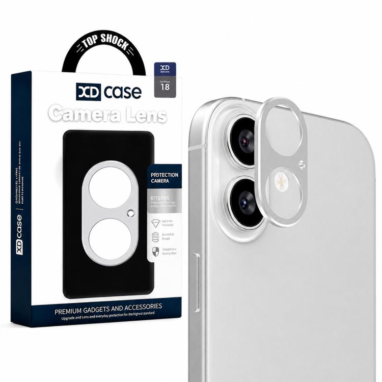 XDcase - Protezione per obiettivo fotografico in metallo, piatta e cava., For iPhone 18, For iPhone 18 Pro, For iPhone 18 Pro Max