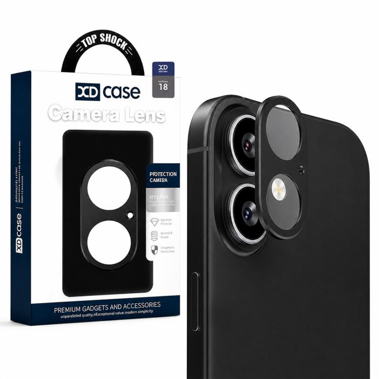 XDcase - Protezione per obiettivo fotografico in metallo, piatta e cava., For iPhone 18, For iPhone 18 Pro, For iPhone 18 Pro Max
