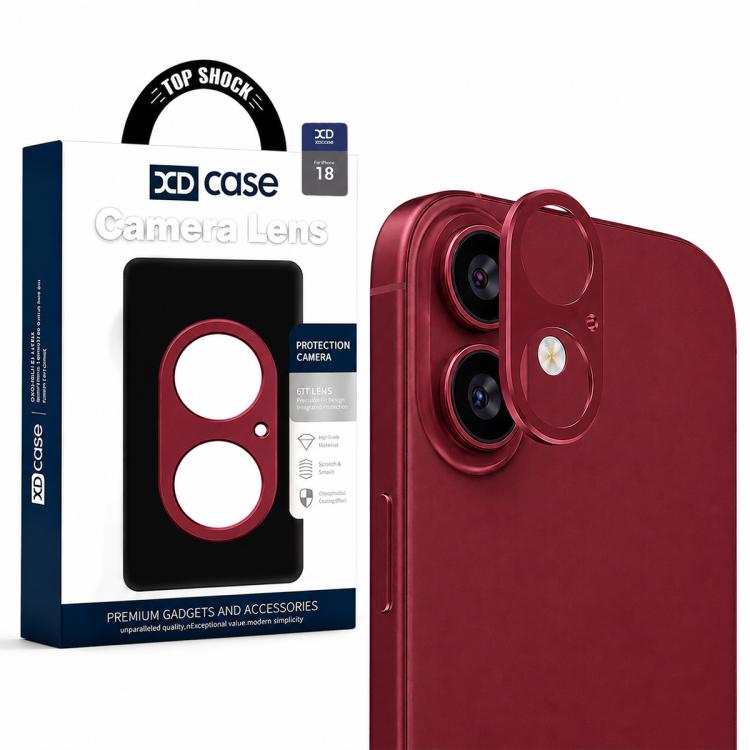 XDcase - Protezione per obiettivo fotografico in metallo, piatta e cava., For iPhone 18, For iPhone 18 Pro, For iPhone 18 Pro Max
