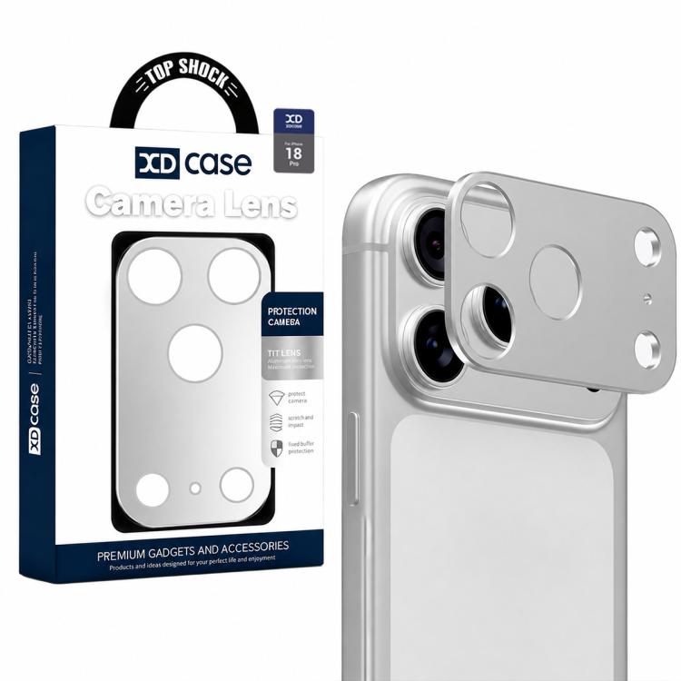 XDcase - Protezione per obiettivo fotografico in metallo, piatta e cava., For iPhone 18, For iPhone 18 Pro, For iPhone 18 Pro Max