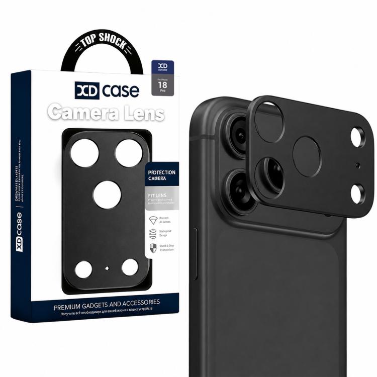 XDcase - Protezione per obiettivo fotografico in metallo, piatta e cava., For iPhone 18, For iPhone 18 Pro, For iPhone 18 Pro Max